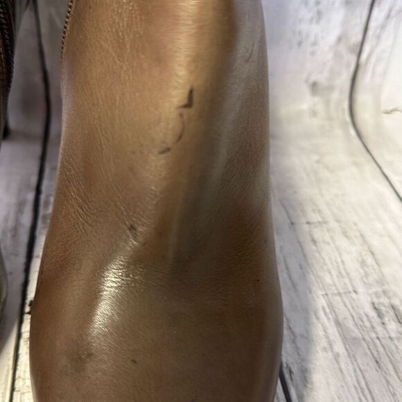 Coach Messina Women Leather & Jacquard Signature C Almond toe Ankle bootie 7.5 - Picture 4 of 14